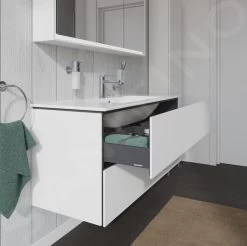 Duravit L-Cube - Wastafelonderkast 550x1220x481 Mm, 2 Laden, Wit Mat LC624301818 -BadderenMetVoordeel cc51a15ec2ad59316b1dc660