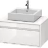 Duravit Ketho - Wastafelonderkast 426x800x550 Mm, 1 Lade, Glanzend Wit KT669402222 -BadderenMetVoordeel ceab94eb5b523282d677d83e
