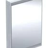 Geberit ONE - Spiegelkast Met LED-verlichting, 600x900x150 Mm, Scharnieren Links, Inbouw, Wit 505.800.00.2