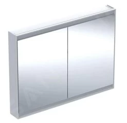 Geberit ONE - Spiegelkast Met LED-verlichting, 1200x900x150 Mm, 2 Deuren, Aluminium 505.815.00.1