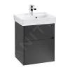 Villeroy & Boch Collaro - Wastafelkast, 460x546x374 Mm, 2 Laden, Mat Zwart C00600PD -BadderenMetVoordeel d29807bb807ae16bd16ed3e9
