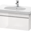 Duravit DuraStyle - Wastafelonderkast 398x800x453 Mm, 1 Lade, Glanzend Wit DS638402222