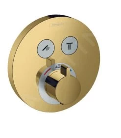 Hansgrohe Shower Select - Afdekset Voor Thermostaat Voor 2 Functies, Gepolijst Goud Look 15743990