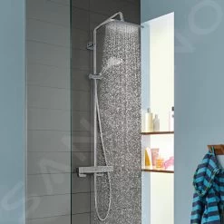 Hansgrohe Croma - Showerpipe Douchset Met Thermostaat, 1jet, EcoSmart, Chroom 27660000 -BadderenMetVoordeel d4ed981bfd7bff4e2cb02cc1