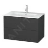 Duravit L-Cube - Wastafelonderkast 550x820x481 Mm, 2 Laden, Grafiet Mat LC624104949 -BadderenMetVoordeel d71b6508d220741c3a34615f