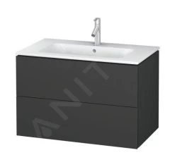 Duravit L-Cube - Wastafelonderkast 550x820x481 Mm, 2 Laden, Grafiet Mat LC624104949