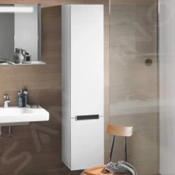 Villeroy & Boch Subway 2.0 - Hoge Badkamerkast, 1650x370x350 Mm, Scharnieren Links, Mat Wit A70900MS -BadderenMetVoordeel d8639442e1d88df46154de02