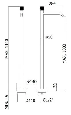 Paffoni Jo - VrijWastafelkraan, Mat Zwart JO031NO 6 Paffoni Jo - VrijWastafelkraan, Mat Zwart JO031NO -BadderenMetVoordeel db6fb230f3fcfcdbe1350f08
