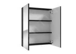 Kielle Vega - Spiegelkast, 60x73x15 Cm, Mat Zwart 50118604 -BadderenMetVoordeel dfb5b10d9cc3cb47af44eb52