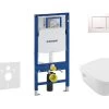 Geberit Duofix - Set Voorwandinstallatie, Toilet En Villeroy & Boch Zitting, Bedieningspaneel Sigma30, DirectFlush, SoftClose, CeramicPlus, Wit/chroom 111.300.00.5 NB5 -BadderenMetVoordeel e0437d16e80361e5e059042e