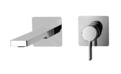 Paffoni Rock - 2-gats Inbouw Wastafelkraan Met Inbouwdeel, Chroom RO106CR70