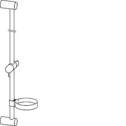 Hansa Viva - Douchestang 600 Mm, Chroom 44140100 -BadderenMetVoordeel e2a582ee3e44de28ad1f31ff