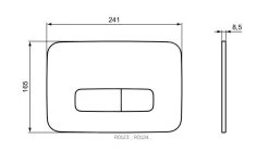 Ideal Standard Oleas - Bedieningspaneel Oleas M3, Chroom Mat R0123JG -BadderenMetVoordeel e3fc854de29667f4b9932d39