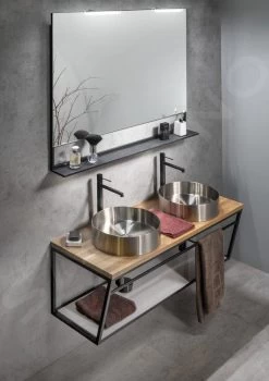 Sapho Ska - Onder Wastafelconstructie Met Planchet, 1200 Mm, Mat Wit SKA114 -BadderenMetVoordeel e58613e5ce2632e7b26ffb1d 1