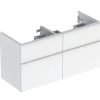 Geberit ICon - Wastafelonderkast, 118x62x48 Cm, 4 Laden, Glanzend Wit 502.309.01.1