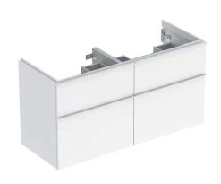 Geberit ICon - Wastafelonderkast, 118x62x48 Cm, 4 Laden, Glanzend Wit 502.309.01.1