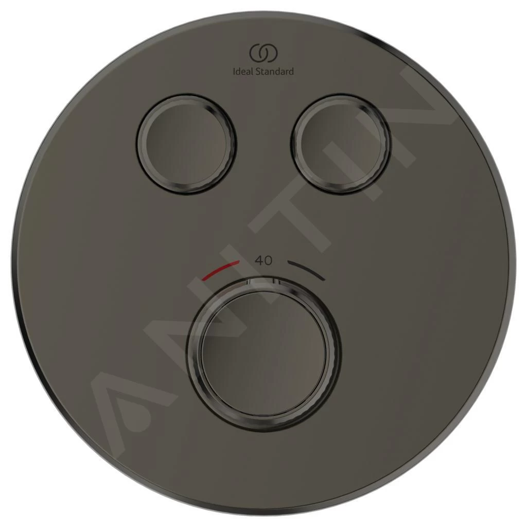 Ideal Standard CeraTherm Navigo - Inbouwthermostaat, Opbouwdeel, 2 Gebruikers, Magnetic Grey A7296A5 5 Ideal Standard CeraTherm Navigo - Inbouwthermostaat, Opbouwdeel, 2 Gebruikers, Magnetic Grey A7296A5 - Afbeelding 3