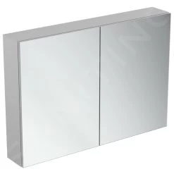 Ideal Standard Mirror&Light - Spiegelkast Met LED Verlichting En Inlegplank, 1000x700 Mm, Aluminium T3498AL