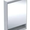 Geberit ONE - Spiegelkast Met LED-verlichting, 600x900x150 Mm, Scharnieren Links, Met Nis, Aluminium 505.830.00.1 -BadderenMetVoordeel ed916cf10f89138bfaa7dc96