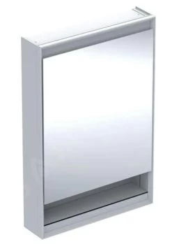 Geberit ONE - Spiegelkast Met LED-verlichting, 600x900x150 Mm, Scharnieren Links, Met Nis, Wit 505.830.00.2