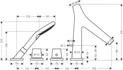 Axor Starck Organic - 4-gats Thermostaat Badrandcombinatie, Chroom 12426000 -BadderenMetVoordeel f429802545ef80073d34d281