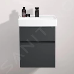 Villeroy & Boch Collaro - Wastafelkast, 460x546x374 Mm, 2 Laden, Mat Zwart C00600PD -BadderenMetVoordeel f97734e7fb3a72c00e12290c