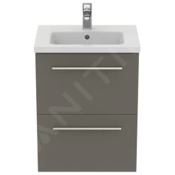 Ideal Standard I.Life S - Wastafelonderkast, 500x375x630 Mm, 2 Laden, Mat Kwartsgrijs T5291NG -BadderenMetVoordeel f9dd133aa91d6f9840a754d1