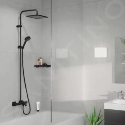 Hansgrohe Vernis Shape - Showerpipe 240 Doucheset Met Thermostaat, 2jet, Mat Zwart 26900670 -BadderenMetVoordeel ff3edda4aeb28417d68ed091